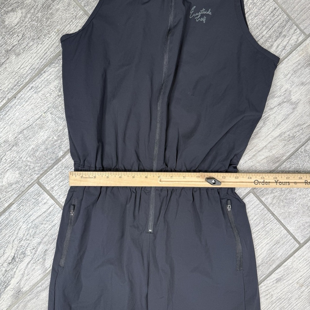 Eastside Golf Jumpsuit Black Sleeveless Zip Up Romper Mandarin Collar Tech NWT S - Picture 9 of 12